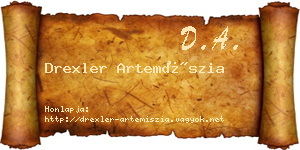 Drexler Artemíszia névjegykártya